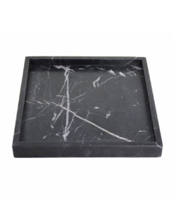 Bandeja Cuadrada en Negro Marquina